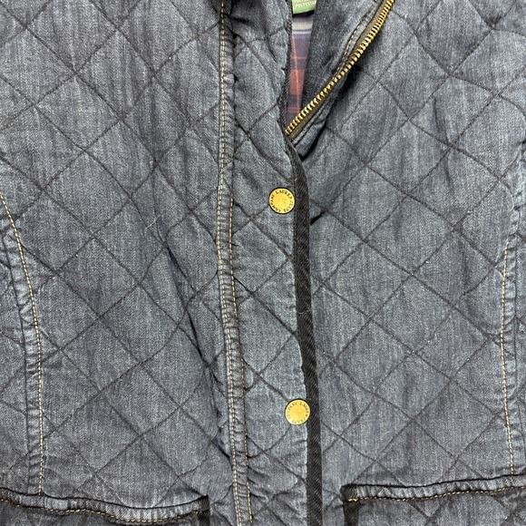 Vintage Ralph Lauren Quilted L Lauren Jeans Denim Blue Jacket Women's Sz Small - Picture 4 of 13